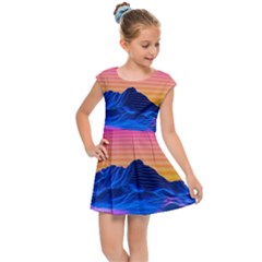 Kids  Cap Sleeve Dress 