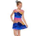 Outrun-vaporwave-hd-wallpaper-preview Kids  Cap Sleeve Dress