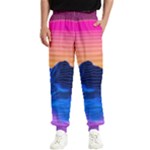 Outrun-vaporwave-hd-wallpaper-preview Men s Elastic Waist Pants