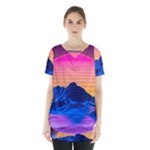 Outrun-vaporwave-hd-wallpaper-preview Skirt Hem Sports Top