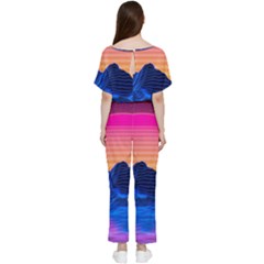 Batwing Lightweight Chiffon Jumpsuit 