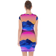 Capsleeve Drawstring Dress  