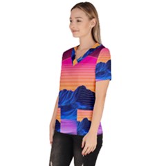 Women s V-Neck Scrub Top 