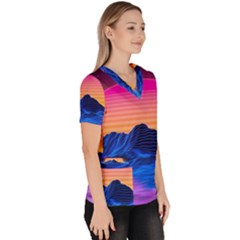 Women s V-Neck Scrub Top 