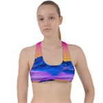 Outrun-vaporwave-hd-wallpaper-preview Criss Cross Racerback Sports Bra
