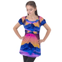 Puff Sleeve Tunic Top 