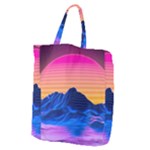 Outrun-vaporwave-hd-wallpaper-preview Giant Grocery Tote