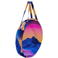 Giant Round Zipper Tote 