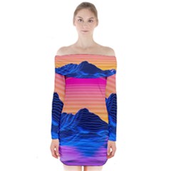 Long Sleeve Off Shoulder Dress 