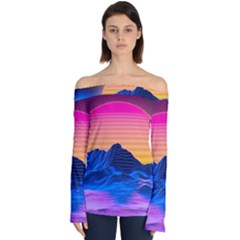 Off Shoulder Long Sleeve Top 