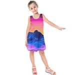 Outrun-vaporwave-hd-wallpaper-preview Kids  Sleeveless Dress