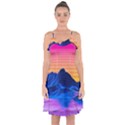 Ruffle Detail Chiffon Dress 
