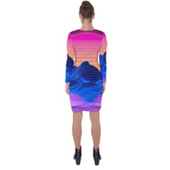 Asymmetric Cut-Out Shift Dress 