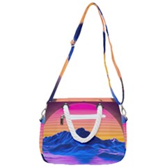 Rope Handles Shoulder Strap Bag 
