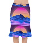 Outrun-vaporwave-hd-wallpaper-preview Short Mermaid Skirt