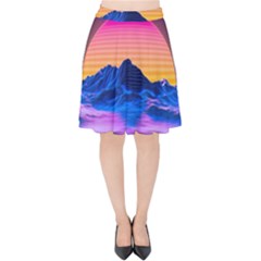 Velvet High Waist Skirt 