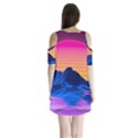Shoulder Cutout Velvet One Piece 