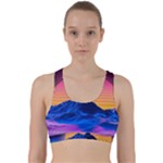 Outrun-vaporwave-hd-wallpaper-preview Back Weave Sports Bra
