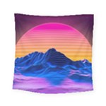 Outrun-vaporwave-hd-wallpaper-preview Square Tapestry (Small)