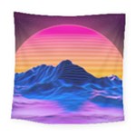 Outrun-vaporwave-hd-wallpaper-preview Square Tapestry (Large)