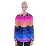 Outrun-vaporwave-hd-wallpaper-preview Womens Long Sleeve Shirt