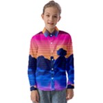 Outrun-vaporwave-hd-wallpaper-preview Kids  Long Sleeve Shirt