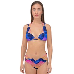 Double Strap Halter Bikini Set 