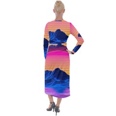Velvet Maxi Wrap Dress 