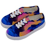 Outrun-vaporwave-hd-wallpaper-preview Kids  Classic Low Top Sneakers
