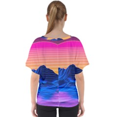 V-Neck Dolman Drape Top 