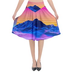Flared Midi Skirt 
