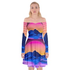 Off Shoulder Skater Dress 