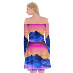Off Shoulder Skater Dress 