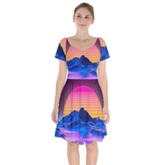 Short Sleeve Bardot Dress 