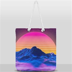 Full Print Rope Handle Tote (Large) 