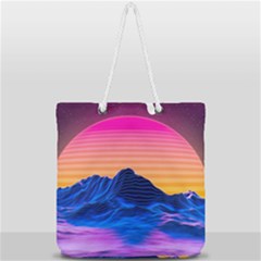 Full Print Rope Handle Tote (Large) 