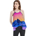 Outrun-vaporwave-hd-wallpaper-preview Flowy Camisole Tank Top