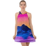 Outrun-vaporwave-hd-wallpaper-preview Halter Tie Back Chiffon Dress