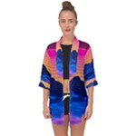 Outrun-vaporwave-hd-wallpaper-preview Open Front Chiffon Kimono