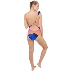 Frilly One Shoulder Swimsuit 
