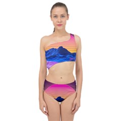 Spliced Up Two Piece Swimsuit 