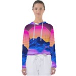 Outrun-vaporwave-hd-wallpaper-preview Women s Slouchy Sweat