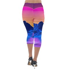 Lightweight Velour Capri Leggings  