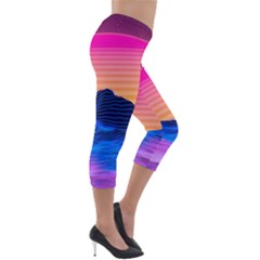 Lightweight Velour Capri Leggings  