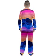 Men s Long Sleeve Satin Pajamas Set 