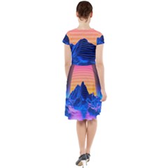 Cap Sleeve Midi Dress 