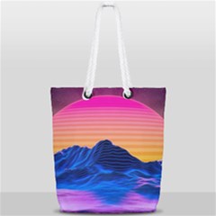 Full Print Rope Handle Tote (Small) 