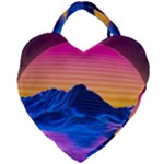 Outrun-vaporwave-hd-wallpaper-preview Giant Heart Shaped Tote