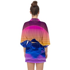 Half Sleeve Chiffon Kimono 