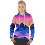 Outrun-vaporwave-hd-wallpaper-preview Women s Overhead Hoodie